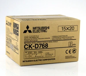 Mitsubishi Electric CK-D768 Carta + Ribbon per 400 Stampe 15x20 - Zdjęcie 1 z 3