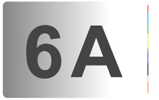 6 x Ziffern Buchstaben Aufkleber 10cm   (178)