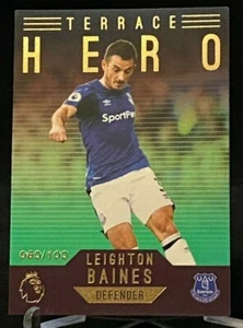 2017-18 Premier League Gold Terrace Hero Green #157 Leighton Baines Everton /100 - Bild 1 von 2