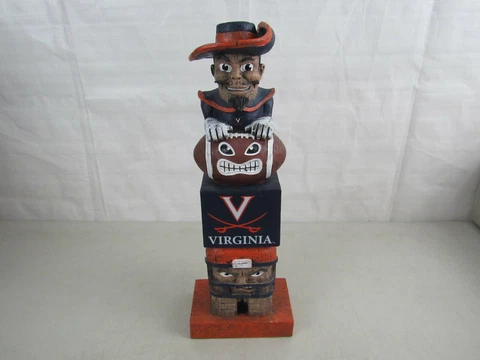 Virginia Cavaliers NCAA Football Team MascotTotem Pole 15 1/4" Tall Cover