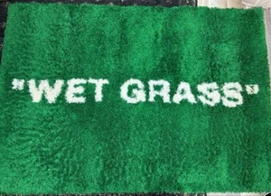 Alfombra Húmeda Virgil Abloh IKEA Verde Off White 8 x 5 en Japón Usada Suecia - Imagen 1 de 10