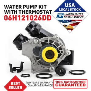Water Pump Thermostat Assembly OEM 06H121026DD Fits For Audi A4 / A4 Quattro - Picture 1 of 8
