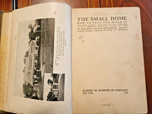 THE SMALL HOME SIXTY PRACTICAL PLANS 1924 W.D. BRINCKLOE EX-LIB BUNGALOWS RARE - Picture 1 of 11
