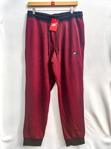 Nike AW77 Cuff Slim Fit Red Maroon Black Jogginghose 839598-677 Herren Größe XL - Bild 1 von 14