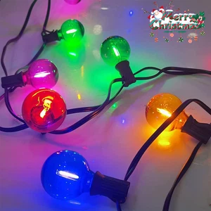 60M 90M LED Lichterkette Außen Bunt Strom,Wasserdicht G40 Glühbirnen Beleuchtung - Bild 1 von 14