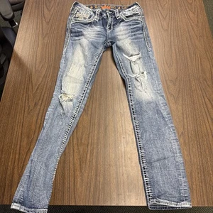 ROCK REVIVAL Mertie Straight Jeans GR 28 Damen Hose Blau " - Bild 1 von 9