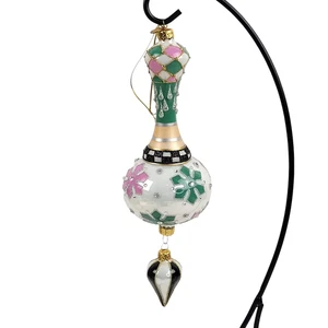 MacKenzie Niños Adorno de Navidad Hogar Dulce Acebo Gota Vidrio Caja Original - Imagen 1 de 10