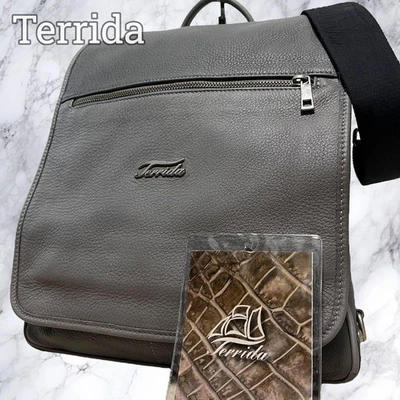 Terrida Bolso de Mano Bolso de Hombro Cartera Cuero en Gris USADO Buen Estado Foto 1 de 4