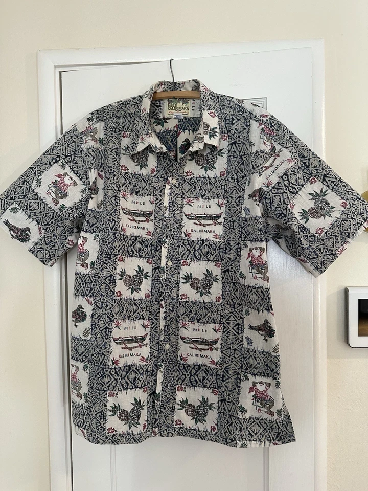 Гавайская рубашка Reyn Spooner Mele Kalikimaka Christmas Ltd рубашка XL 34945 без даты - Изображение 1 из 4