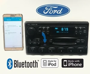 ✅95-97 Ford Explorer Ranger Audio Receiver AMFM F7AF19B132AA BLUETOOTH FEATURE - Picture 1 of 6