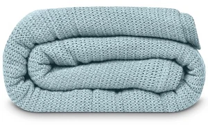 Ice Grey Blanket Queen 100 Cotton Lightweight Warm Extra Fluffy Premium and Dura - Picture 1 of 7