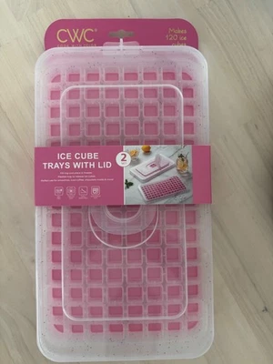 Mini bandeja para cubitos de hielo Cook con color rosa con tapa juego de 2 aptos para lavavajillas sin PBA Foto 1 de 4