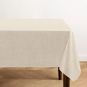 Elrene Home Fashions Monterey Linen 120" x 60" (Rectangular), Ivory - Picture 1 of 7