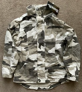 NWT BENCH CAMOUFLAGE LOGO JACKET WITH CONCEALED HOOD - 7-8 YEARS - Picture 1 of 5