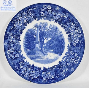 Wedgwood Old North Bridge Concord Mass Plate 10 1/2      ' - Picture 1 of 5