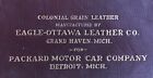 Original+Eagle-Ottawa+Leather+Packard+Motor+Co+Upholstery+Sampler+Cover+1900s