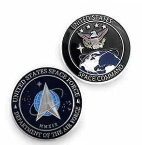 Lot of 10- United States Space Force Logo Silver Challenge Coin US Command - Picture 1 of 2