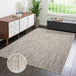 Teppich Lindo- Fransen Boho-Style - Einfarbig - Schlafzimmer, Wohnzimmer - Bild 1 von 48