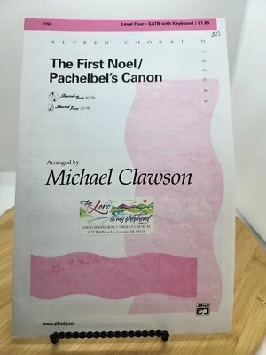 The First Noel/Pachelbel's Canon - 宗教圣诞乐谱 - SATB -... — 第 1/2 张图片