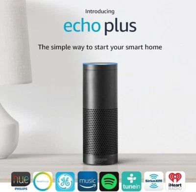 Amazon Echo Plus 1st Generation with built-in Zigbee Hub for home automation BLK - Image 1 of 4