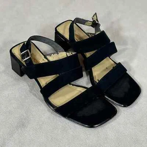 Sandalias de tacón Talbots negras con correa para mujer 6-1/2 talla 6,5B - Imagen 1 de 24