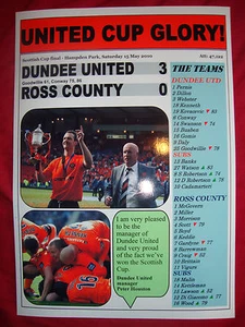 Dundee United 3 Ross County 0 - 2010 Scottish Cup final - souvenir print - Picture 1 of 1