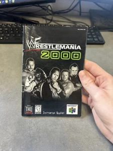 WrestleMania 2000 WWF NINTENDO 64 Manual Only Instruction Booklet AUTHENTIC THQ - Picture 1 of 2