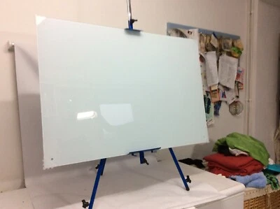 New Boxed Glass White Magnetic Whiteboard 90cm X 60cm Dry Wipe 35” x 23” - Image 1 of 4