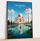 Taj Mahal Travel Poster India Art Print