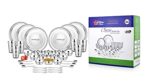 Stainless Steel Dinner Set for Kitchen 36 Pieces - Picture 1 of 5