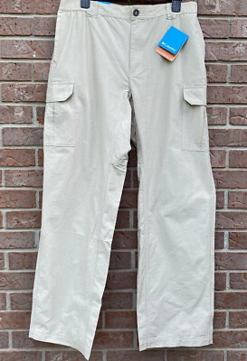 Columbia Crested Butte Cargo Pants Hiking Outdoor UPF Stone Men’s 32 X 32 New - Image 1 of 4