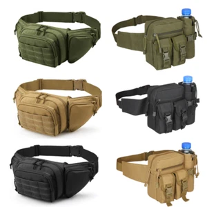 Outdoor Utility Tactical Waist Fanny Pack Pouch Military Camping Hiking Belt Bag - Picture 1 of 21