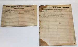 1911 Pennsylvania PA Railroad Company tren entrega de equipaje factura recibo RR antiguo - Imagen 1 de 6