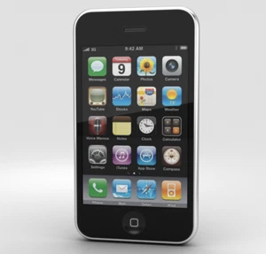 Apple iPhone 3GS - 8GB - Black (Unlocked) A1303 (GSM), Not turning on. FMI off - Afbeelding 1 van 6