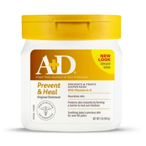 Ungüento original para dermatitis del pañal A+D, previene y protege la dermatitis del pañal, hidrata - Imagen 1 de 9