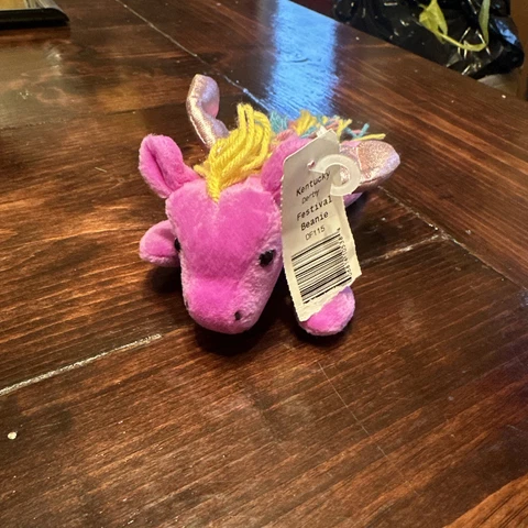 1999 KENTUCKY DERBY FESTIVAL PENNY THE PEGASUS PLUSH BEANIE LIMITED DOB 3-3-99 Cover