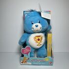 Play Along Care Bear CHAMP CARE BEAR 13" w/STAR VHS  Blue NWT 2003 *RETIRED