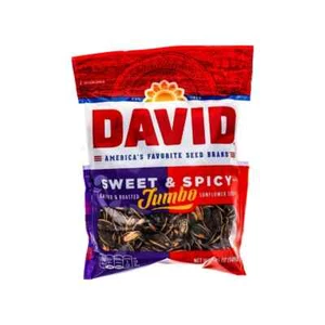 David Sunflower Seeds Jumbo Sweet, (Pack of 12 Bags) - Picture 1 of 2