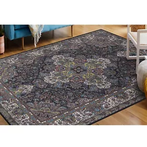 Flamingo Classic Traditional Medallion Washable Indoor Area Rug or Runner Rug - Picture 1 of 20