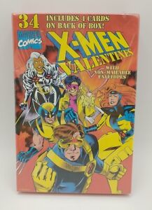 1995 Marvel X-Men Box Of 34 Valentine Cards SEALED NEW VTG