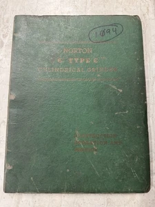 Original Norton Typ C Schleifmaschine Betriebs- und Bedienungsanleitung 6" - Bild 1 von 4