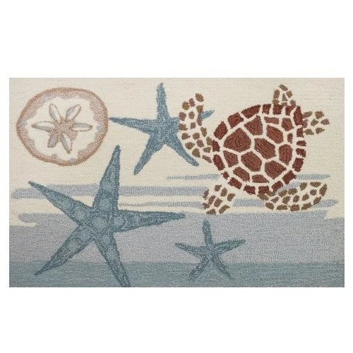 Coastal Turtle Indoor Rug, 22 by 34-Inch - Image 1 of 1