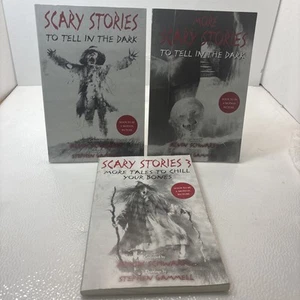 Scary Stories to Tell in the Dark Scholastic Paperback Book Trilogy 1 2 3 Set - Imagen 1 de 10