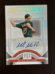 2024 National Treasures Mark Mulder October's Greatest Signatures Auto #23/25 - Picture 1 of 2