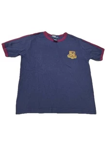 Camiseta Polo Ralph Lauren Cuello Redondo Azul Marino/Rojo en Niños Talla 6 100% Algodón - Imagen 1 de 4