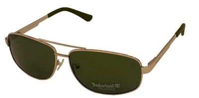 Gafas de sol Timberland para hombre de metal dorado aviador lentes verdes polarizadas TB7119 32N Foto 1 de 4