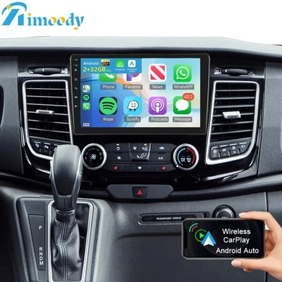 Carplay Für Ford Transit Custom 2018-2023 Android 15.0 Autoradio GPS Navi 2+32GB - Bild 1 von 4