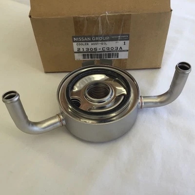ENFRIADOR DE ACEITE DE MOTOR NISSAN INFINITI genuino OEM G35 M35 FX35, INTERCAMBIADOR DE CALOR DE ACEITE Foto 1 de 2