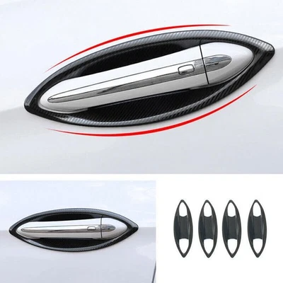 Para Buick Regal 2018-2020 Puerta Exterior Tazón Taza Cubierta Borde Carbono ABS 8 PIEZAS Foto 1 de 4