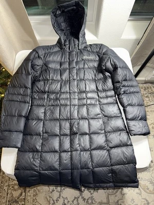 Columbia Omni-Heat Abrigo Largo Puffer Mujer Grande Chaqueta con Capucha Negro Foto 1 de 4